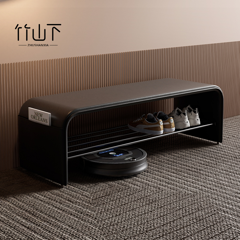 换鞋凳门口家用入户玄关穿鞋凳子轻奢高级感鞋架坐凳一体进门鞋凳