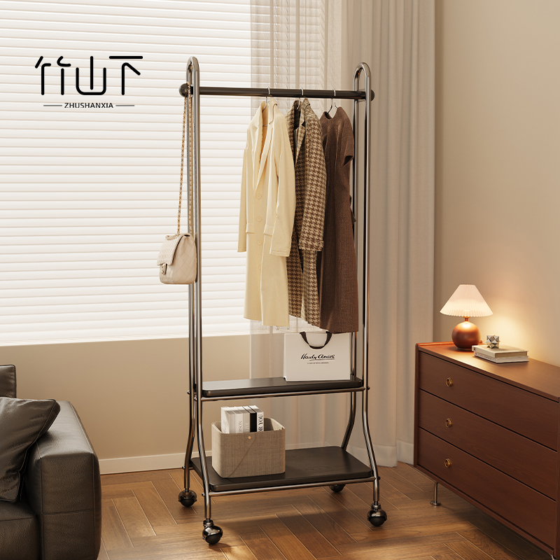挂衣架落地卧室2025新款落地式置衣架衣服置物架开放式移动衣帽架