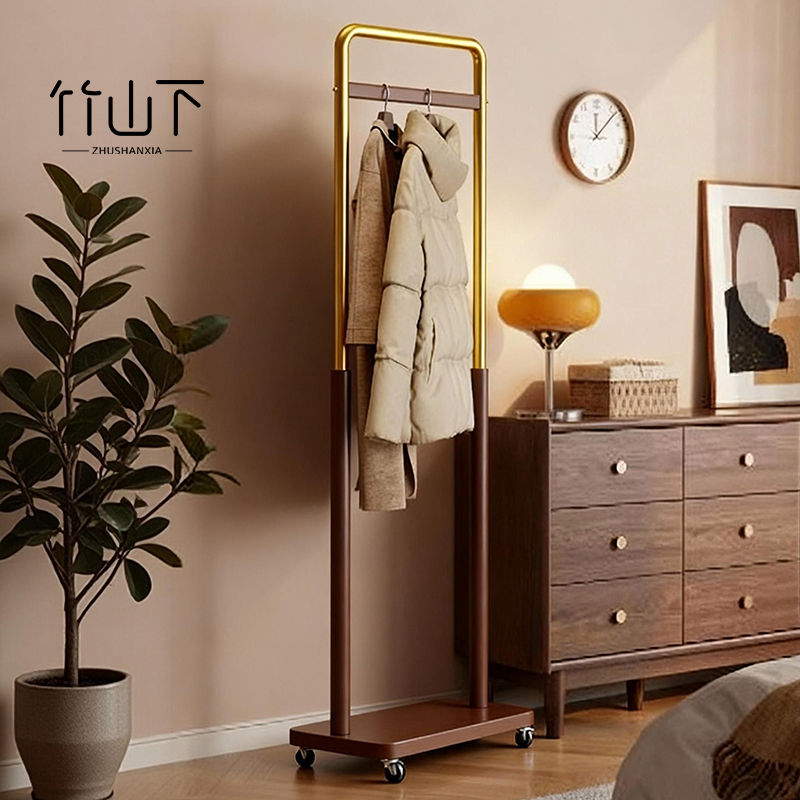 【进口实木】中古风衣帽架