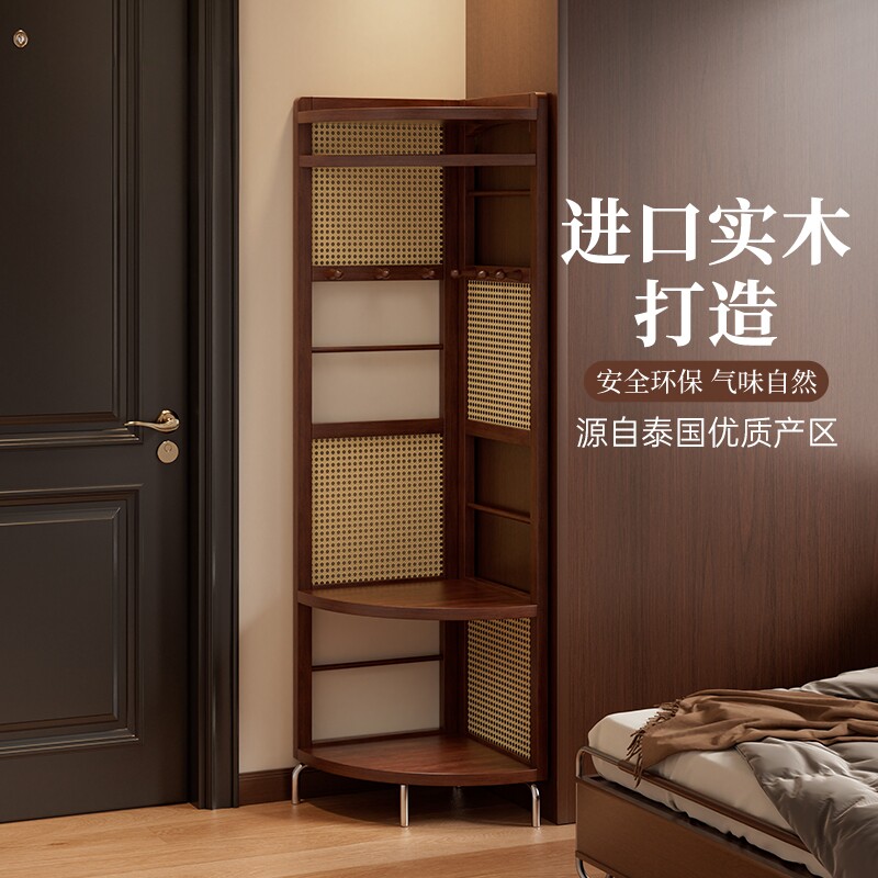 【2025新款】实木转角衣帽架图片