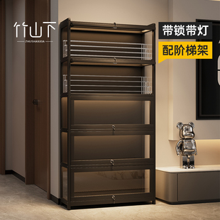 防尘收纳展示架压克力模型展示柜带锁带灯收纳摆件痛柜产品展示柜