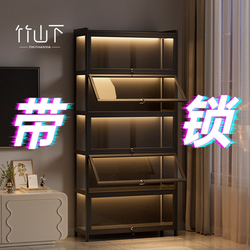 【高透防尘】展示柜带灯可DIIY