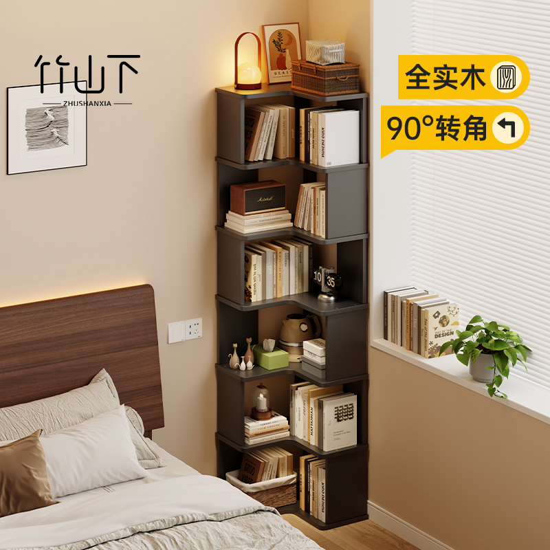 【热卖新品】实木转角床边置物柜