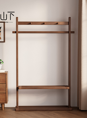 卧室衣帽架落地式挂衣架衣服置物架多功能衣柜家用入户门次净衣架