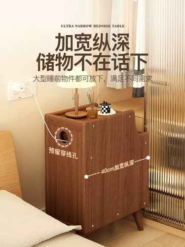 Современный маленький диван для кровати из натурального дерева для спальни, система хранения