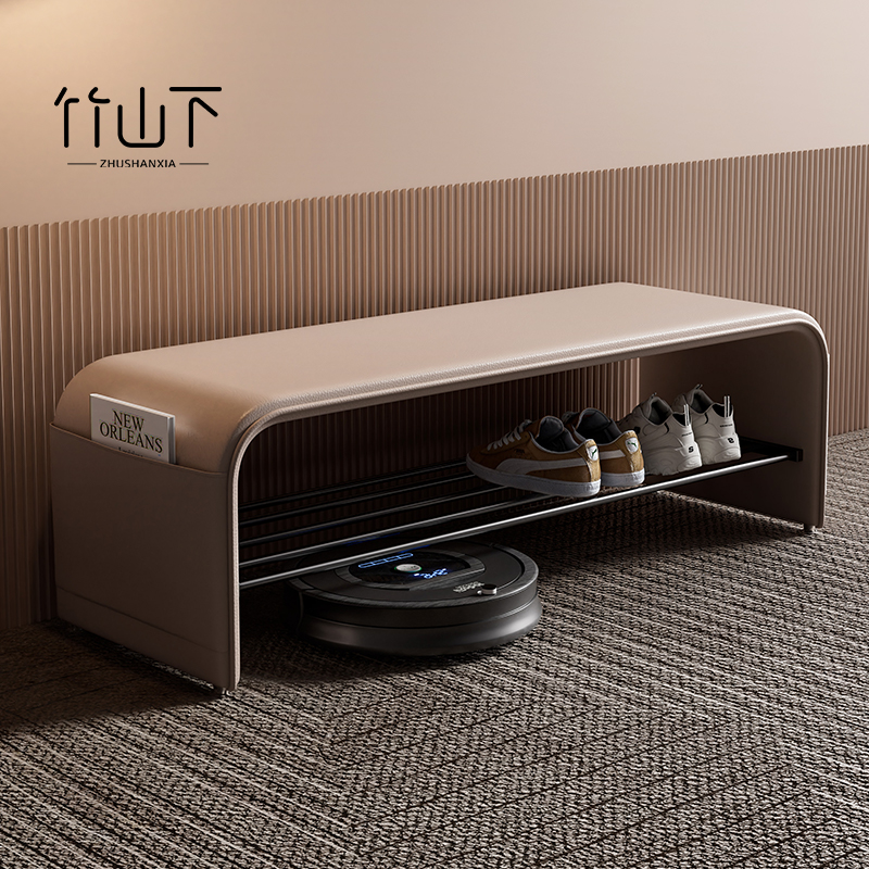 进门入户换鞋凳门口家用长条凳子穿鞋凳鞋柜一体玄关凳轻奢床尾凳