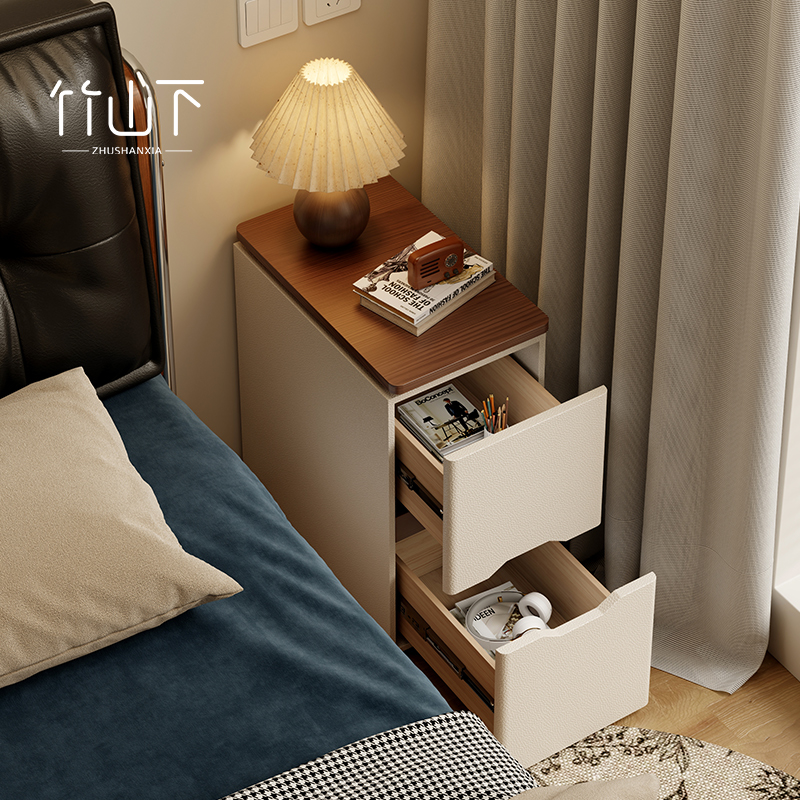 【进口实木】超窄床头柜