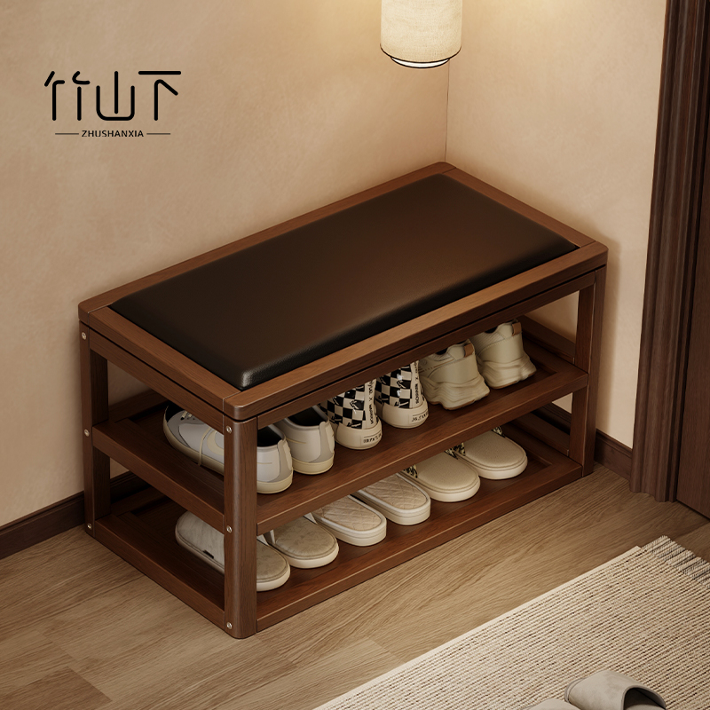 实木换鞋凳门口家用入户门换鞋凳轻奢高级感穿鞋凳进门凳可坐鞋柜