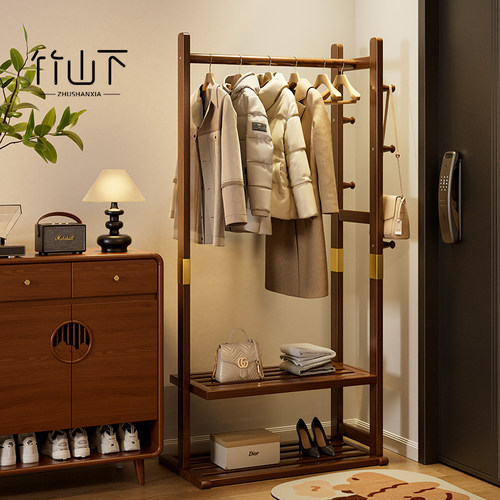 落地挂衣架入户门后不占空间衣帽架卧室客厅小型转角放衣服置物架