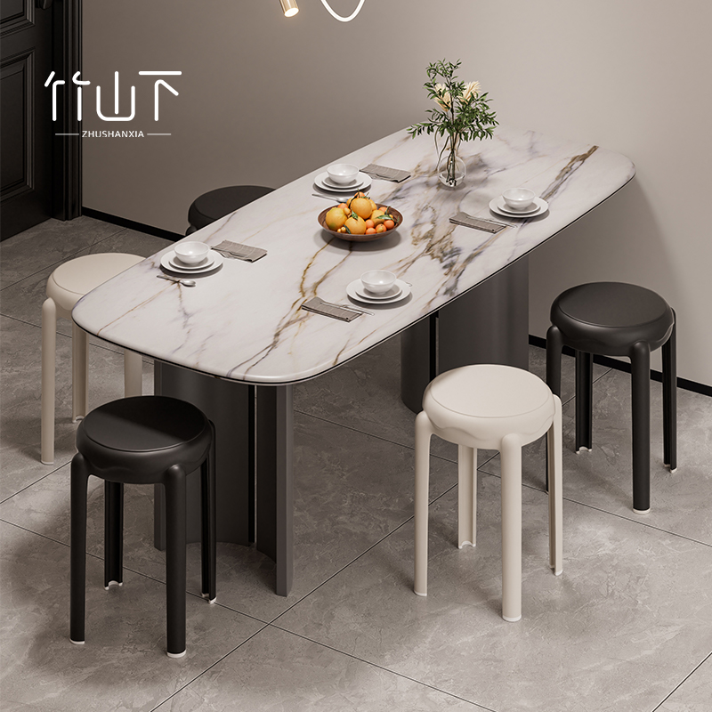 【承重升级】塑料软包圆凳子