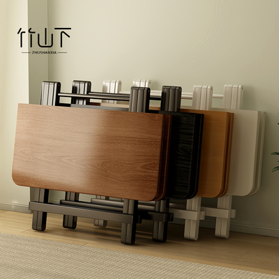 折叠桌餐桌家用吃饭桌子出租房折叠小桌子新型折叠桌可携式小方桌