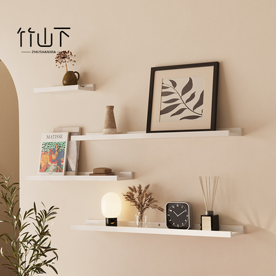 【实木免打孔】墙上置物架