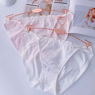 两侧细带式性感纯棉女生三角内裤
