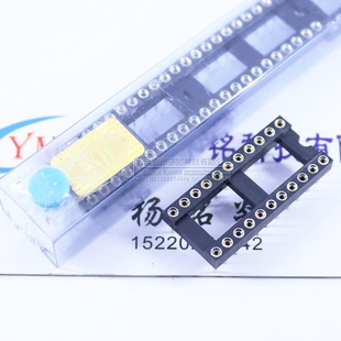 正凌精工 DIP-22 22P 圆孔座IC座  芯片插座 镀金 可直拍 10.16MM