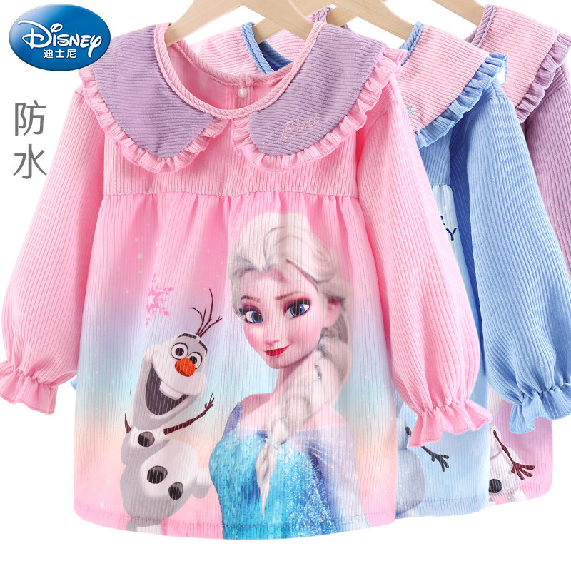 迪士尼宝宝罩衣冬季防水防脏吃饭围兜女童围裙画画罩衫儿童反穿衣,童装/婴儿装/亲子装,反穿衣/罩衣,淘宝优惠券,粉丝福利购,淘宝优惠卷