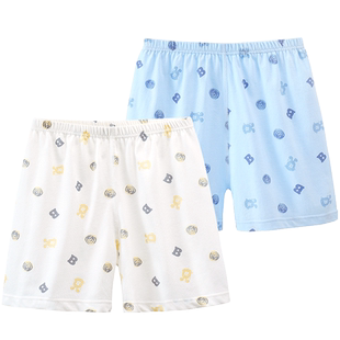 巴布豆儿童内裤男童平角裤小童四角裤宝宝短裤纯棉家居裤小孩睡裤