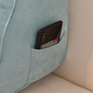 立体床头靠垫卧室床上靠枕客厅靠枕靠背护腰腰靠软包可拆洗纯色