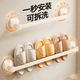 家用收纳沥水壁挂架子 架浴室免打孔卫生间置物架壁挂式 吸盘式 拖鞋