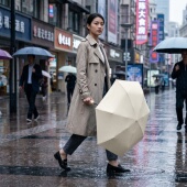 六折胶囊遮阳伞防紫外线雨伞折叠伞高级感晴雨两用防晒挡雨折叠伞