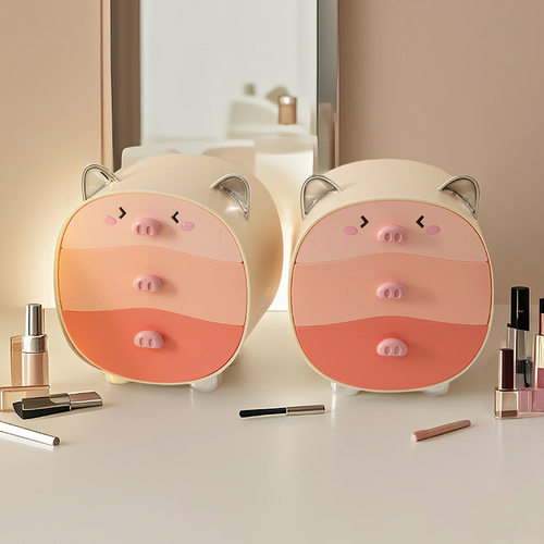 化妆品收纳盒家用梳妆台高级感大