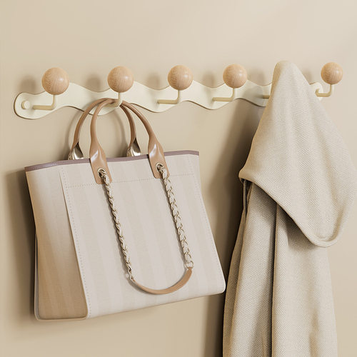 波浪款免打孔墙上挂衣钩创意壁挂