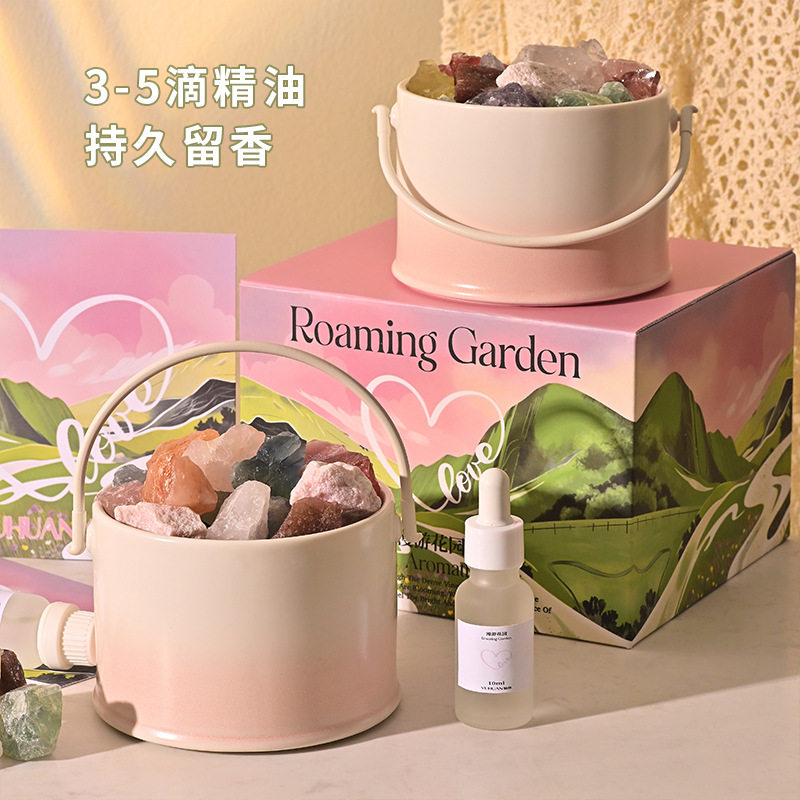 扩香石香薰卧室高级感香氛摆件火香薰礼盒晶石香氛精油持久淡香,家居饰品,香薰礼盒,淘宝优惠券,粉丝福利购,淘宝优惠卷