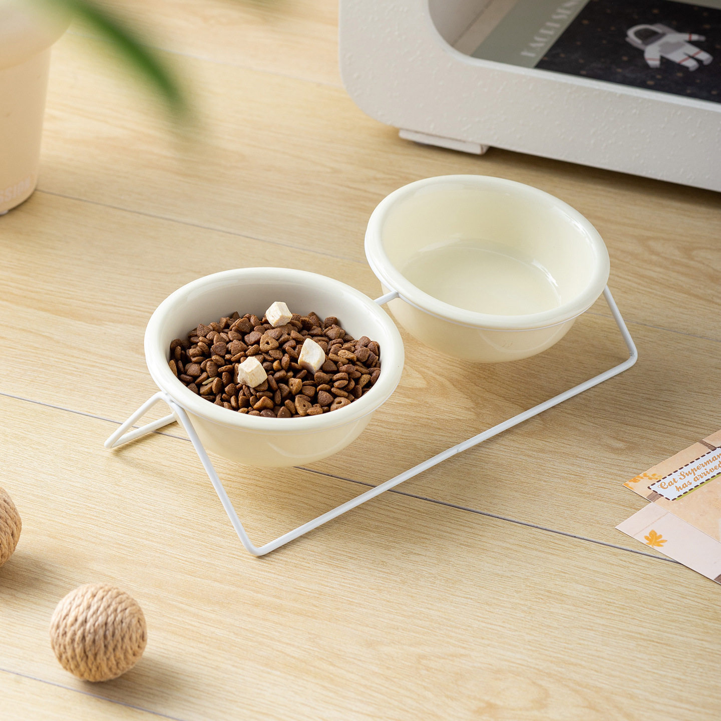 简约纯色反口碗带型铁架家用陶瓷宠物碗猫碗狗碗防打翻猫咪水碗,宠物/宠物食品及用品,宠物智能碗,淘宝优惠券,粉丝福利购,淘宝优惠卷