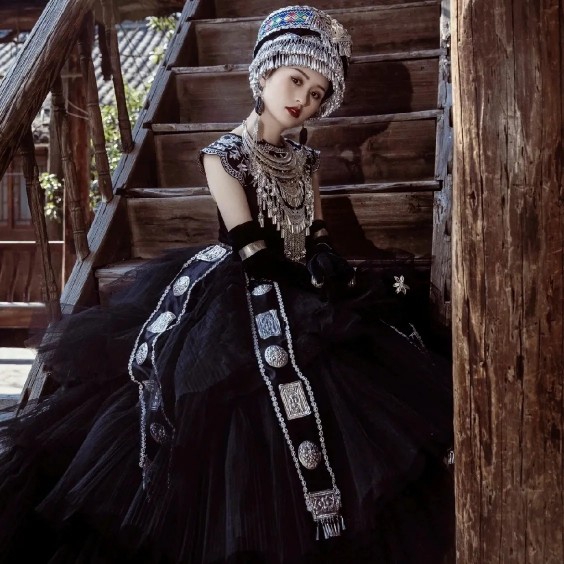 新款少数民族苗族帽子贵州广西云南苗族特色帽子民族头饰苗族饰品