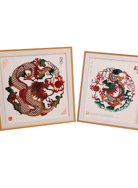 龙年特色皮影摆件送朋友好礼品