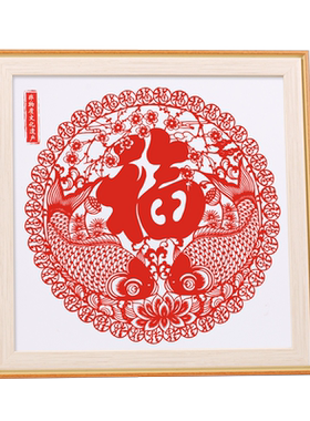 中国风剪纸窗花作品礼品