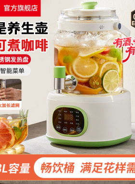 利仁SH-D2855养生壶花茶桶烧水壶煮茶壶带水龙头露营花茶壶恒温壶