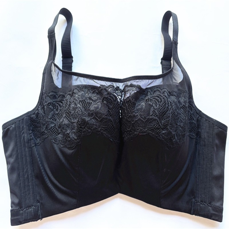 品牌蕾丝抹胸防走光棉内里软钢圈文胸罩聚拢调整收副乳女内衣1027