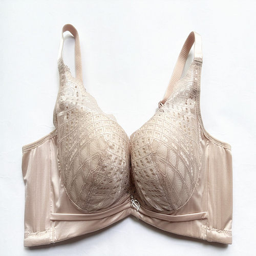 品牌蕾丝厚杯舒适软钢圈文胸罩聚拢调整型收副乳上托女士内衣0011