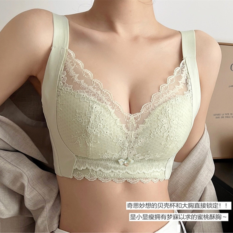 背心式院线款蕾丝薄款透气无钢圈文胸罩聚拢调整收副乳女内衣896