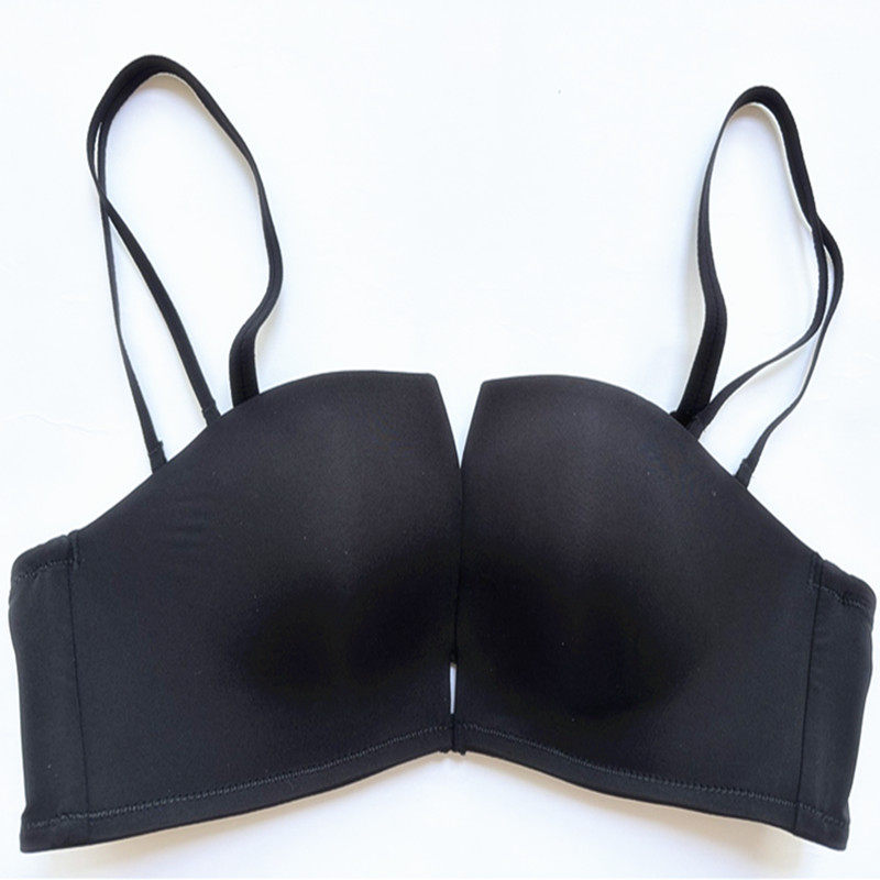 品牌无痕光面隐形薄款软钢圈文胸罩聚拢调整型上托女士内衣8003