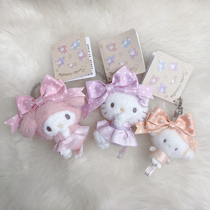 日本波点蝴蝶结Kitty挂件