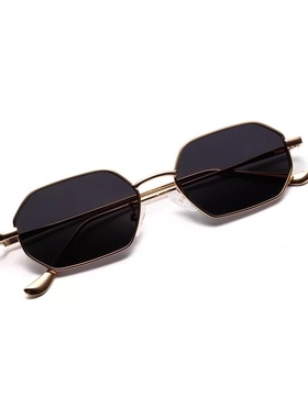 多边形靓仔墨镜怀旧太阳镜