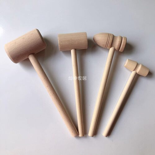 蒙台梭利教具榔头蒙氏日常生活区木锤动作与协调敲打台的工作槌子