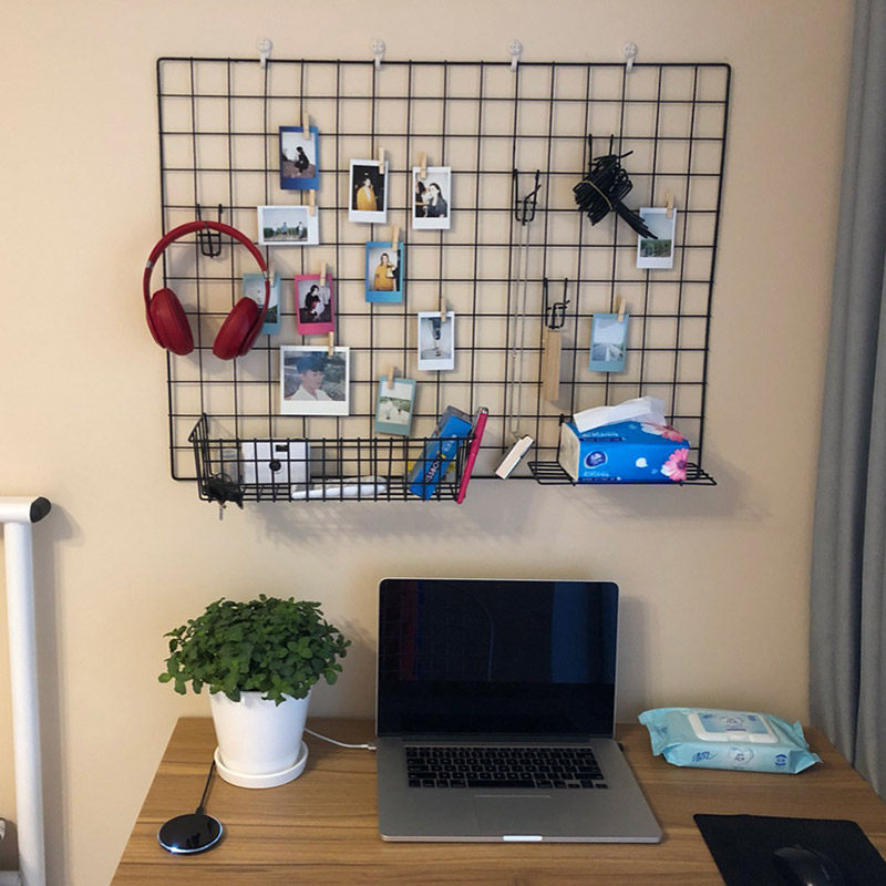 网红出租屋改造ins北欧房间网格照片墙仙女学生寝室装饰置物铁架|ruв категории Домашний быт, фото/фото стена, фото стена - от Buy2taobao.com для оказания профессиональной услуги покупки агента Taobao