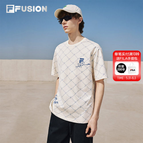 FILAFUSION斐乐中性针织短袖衫