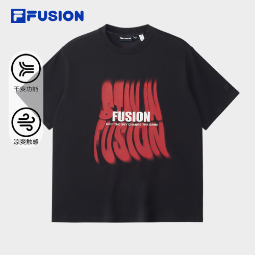 FILAFUSION潮牌男子短袖T