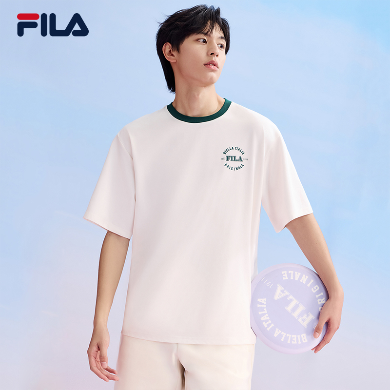 FILA斐乐情侣针织短袖衫