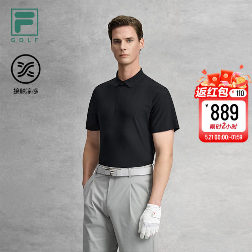 FILA斐乐针织短袖POLO衫