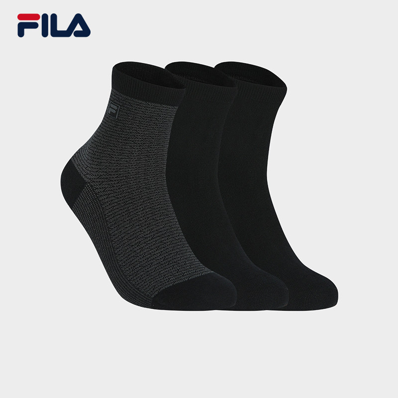 FILA 斐乐官方男袜中腰袜套装2026夏季新款舒适运动袜中筒袜