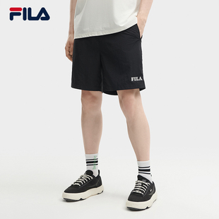 户外透气轻薄梭织运动五分裤 FILA斐乐短裤 休闲中裤 新款 男夏季