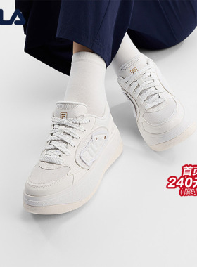 厚底板鞋|斐乐官方女BELLIS OG夏季新款小白鞋休闲增高老爹运动鞋