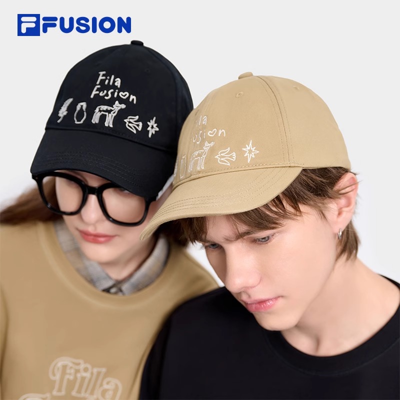 FILAFUSION斐乐情侣棒球帽