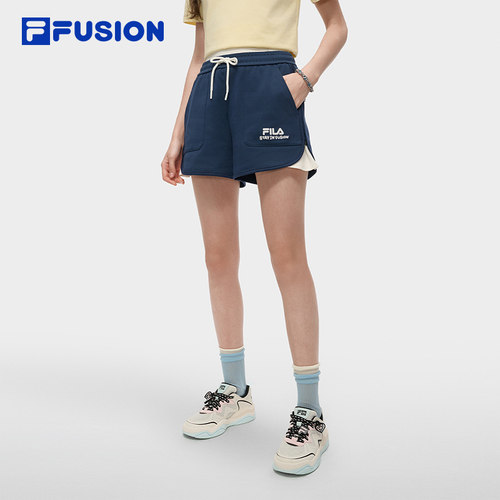FILAFUSION斐乐女子针织短裤