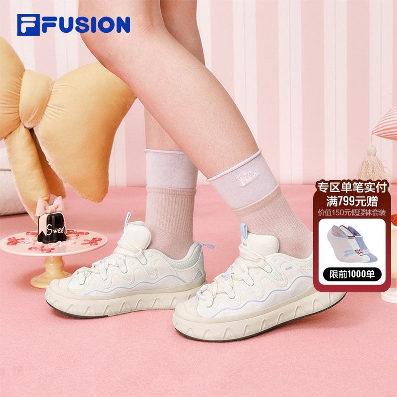 PISA 甜筒鞋丨FILA FUSION斐乐潮牌女鞋新款厚底板鞋休闲鞋松糕鞋,运动鞋new,板鞋,淘宝优惠券,粉丝福利购,淘宝优惠卷