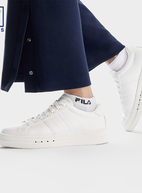 FILA 斐乐官方女鞋VIGOR 1+网球运动鞋轻便小白鞋复古板鞋休闲鞋